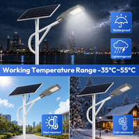 Harga Pabrik AC 85-265V IP65 MAXI MIDI MINI Lampu Jalan Tenaga Surya LED Luar Ruangan Lumen Tinggi dengan Sensor Radar Remote Komersial