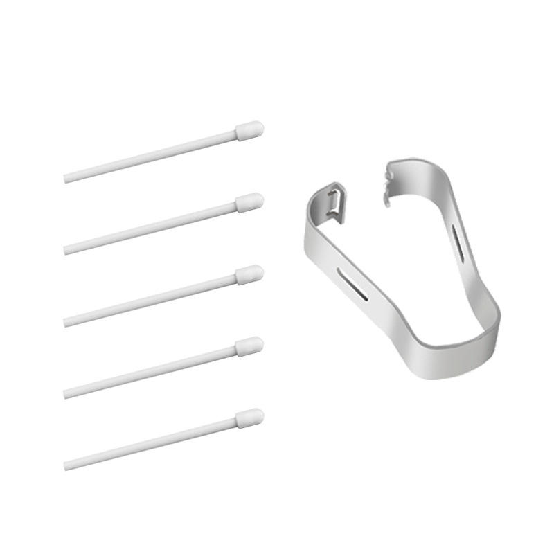 5 white hard pen tips + 1 clips