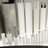 Tube filtrant en plastique poreux fritté Micropore PE PP PTFE pour diffuseur de fluidificateur de poudre de silencieux pneumatique à air
