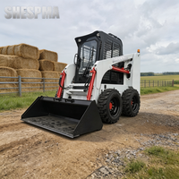 Chargeuse compacte sur roues polyvalente, machine légère adaptée aux opérations en intérieur et aux travaux de construction en extérieur