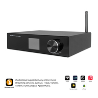 Amplificateur audio stéréo réseau HiFi 200W 5.4 WiFi ARC Optique AirPlay DLNA pour enceintes bibliothèque et audio de bureau