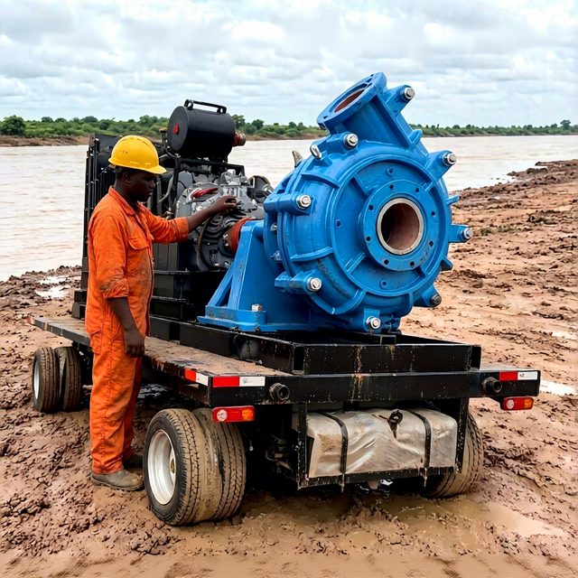 Horizontal Centrifugal Slurry Pump 1.5-16 Inch High Chrome Wear-Resistant Sand Gravel Coal Mining Dredging