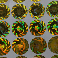 Stiker laser keamanan kustom desain gratis stiker hologram perekat 3d keaslian kustom