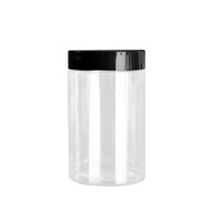 Pot en Plastique PET de Haute Qualité, Biodégradable, Grande Capacité (50ml, 60ml, 80ml, 100ml, 200ml, 250ml, 500ml) avec Couvercle en Aluminium