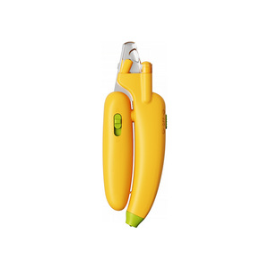 Cortauñas para mascotas con forma de plátano, cortauñas para gatos, alicates para uñas de perros, lima de uñas iluminada antisalpicaduras, suministros para gatos y perros. - Product Image 2