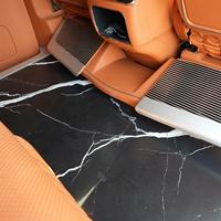 Kit intérieur en cuir caramel et alliage d'aluminium pour Dingkong Vito W447 5 places, avec plafond étoilé et sièges de capitaine pour van de direction |   Personnalisation OEM