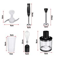 Meilleur ensemble mixeur plongeant sans fil multifonction 4-en-1 Mini Plus avec 3 accessoires et presse-agrumes électrique