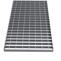 Grille métallique soudée sur mesure en acier galvanisé pour couvercle de tranchée de drainage de passerelle extérieure, avec services de soudage et découpe