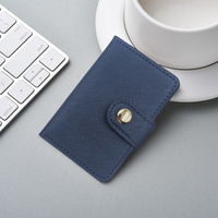 Minibook personnalisé Portefeuille porte-cartes de crédit en cuir PU Portefeuille mince pour carte d'identité Visa