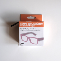 Manchons en plastique jetables pour les cadres de lunettes de salon de teinture de cheveux protecteur de coloration couvre-sacs minces pour les jambes de lunettes