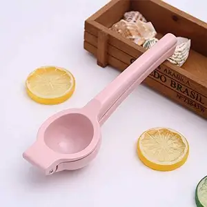 Espremedor de limão em aço inoxidável multifuncional rosa personalizado, prensado manual resistente, ideal para uso em vendas