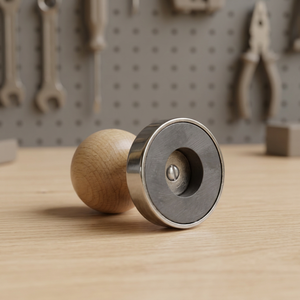 Aimant de test d'or avec manche en bois rond, outils de bijouterie, outil manuel d'orfèvre pour la vérification de l'authenticité des métaux | GS 145D - Product Image 3