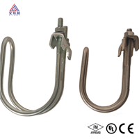 Pince de fixation latérale rapide en acier au carbone avec certification UL FM CE pour système de sprinklers anti-incendie, CVC et MEP - Prix usine