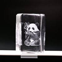 Cristal Cube Ornement 5*8cm Bureau Bureau Table Basse Décor Vacances Graduation Retour À L'école Cadeaux Pierre Autre Cristal Artisanat