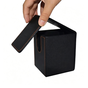 Boîte à bijoux magnétique en papier de style classique, premium, brillante, carrée, pliable, multifonctionnelle, pour plus de 100 cartes - Product Image 6