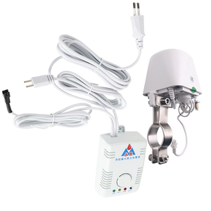 ปลั๊ก EU 220V เสียงเตือน 85dB อุปกรณ์ตรวจจับการรั่วไหลของน้ำ, ตัวควบคุมวาล์วขนาด 1/2 นิ้ว พร้อมเซ็นเซอร์น้ำยาว 1.4 เมตร - Product Image 1