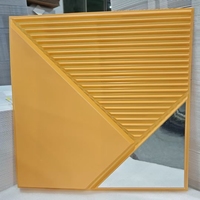 Panel Dinding TV Cermin Emas Teknologi Panel Dinding 3D Harga Bagus Pelapis Dinding Internal