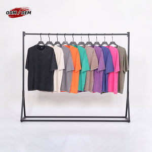 Camiseta de algodón de 230 g, teñida con pigmentos, estilo vintage, lavada, de corte holgado con hombros caídos y ajuste oversized. - Product Image 2