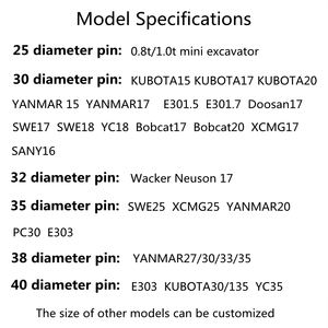 Attacco Rapido per <span class=keywords><strong>Mini</strong></span> Escavatore di Alta Gamma Kx15 Pc18 E17 EX17 con Servizio di Lunga Durata, Accessori per Micro Escavatori - Product Image 6