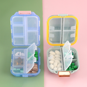 SUNSHING Magnetic Pill Organizer with Silicone Lid Compartments Custom Fliptop Pill Case Pocket Medicine Vitamin Storage Box - Product Image 4