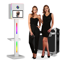 Photomaton instantané 70 pouces le plus vendu, compatible avec les appareils photo reflex, les iPad et les imprimantes via Wi-Fi