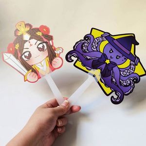 Cadeau promotionnel, éventail en plastique rond avec impression lenticulaire 3D, Kpop - Product Image 2