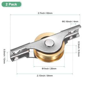 Rodillos de puerta de pantalla de fábrica, puerta corredera, polea de Metal, ruedas de ventana para puerta de pantalla de garaje - Product Image 3