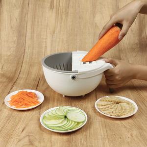 Haute Portable Polyvalent Salade Spinner Intégré <span class=keywords><strong>Mandoline</strong></span> Trancheuse De Qualité Alimentaire Petit pour Ménage Cuisine Utilisation pour Légumes - Product Image 4