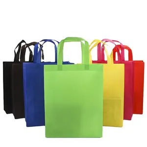 Al por mayor promocional personalizado reutilizable Eco barato tejido no tejido bolso de compras bolsa con el logotipo