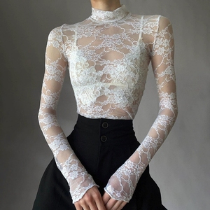 69 เสื้อแขนยาวลูกไม้ลายใหม่ทันสมัยและเซ็กซี่ - Product Image 2