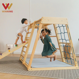 Winning Indoor Play set For Kids Christmas Gift Toddler Gym Jungle Gym Swing Indoor Playground For Kids Best Gift For Kid