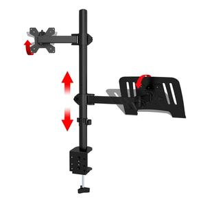 Moniteur d'affichage de <span class=keywords><strong>voiture</strong></span> pliant support à vis à bras unique avec modèle d'étagère mécanique s'adapte au support de télévision universel de 14 à 24 pouces - Product Image 3