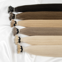 Extensiones de Cabello Humano Remy Ruso Teñido Leshine con Punta Nano Pre-adherida y Doble Trama a Máquina