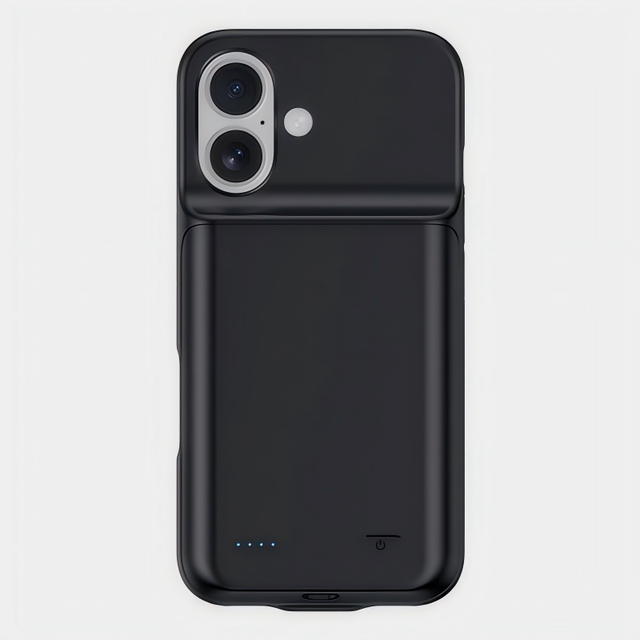 iPhone Ultra Slim Fast Charging High Capacity Li-Polymer Battery Case with USB-C Power Bank and Charger