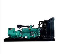 Groupe électrogène diesel Honghao Power 800kW/1000kVA à châssis ouvert, démarrage à distance, 1800 tr/min, refroidissement par eau, pour usage domestique