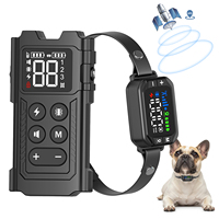 Collar de Adiestramiento para Perros 2 en 1 con GPS, Valla Inalámbrica para Exteriores, Diseño Recargable e Impermeable, Sistema de Contención Eléctrica