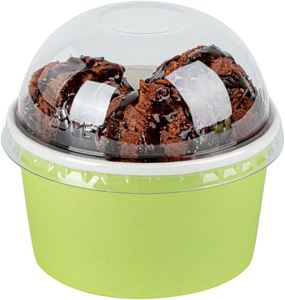 Customer Printed Biodegradable <b>Disposable</b> Paper Ice Cream <b>Cup</b> with Dome Lid Wholesale <b>Disposable</b> Paper Frozen Yogurt <b>Cup</b> - Product Image 4