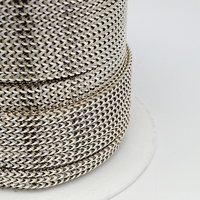 Chaîne queue de renard en argent sterling 925 en gros, composants de bijoux DIY pour bracelets homme et femme