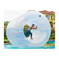 Rouleau d'eau gonflable flottant commercial Zorb, ballon de marche sur l'eau en vinyle/PVC pour adultes, 3,0x2,6m, certifié EN14960