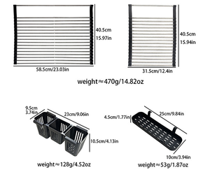 <span class=keywords><strong>Escurridor</strong></span> <span class=keywords><strong>de</strong></span> <span class=keywords><strong>Platos</strong></span> Enrollable Expandible para Fregadero, <span class=keywords><strong>Escurridor</strong></span> <span class=keywords><strong>de</strong></span> <span class=keywords><strong>Platos</strong></span> Enrollable <span class=keywords><strong>de</strong></span> Acero Inoxidable para Cocina - Product Image 3