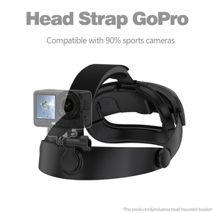 Soporte de Correa para la Cabeza Compatible con Cámaras <span class=keywords><strong>GoPro</strong></span>/Hero/Silver Session/Hero Fusion/Max/Para DJI Osmo Action - Product Image 1