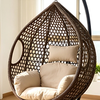 Fauteuil suspendu en rotin pour extérieur avec support, idéal pour salon, patio, balcon et jardin – Vente en gros sur mesure
