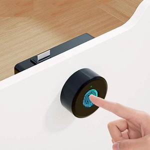 Умный биометрический замок для мебели с Wi-Fi, электронный замок для шкафов, полупроводниковый считыватель, распознавание отпечатков пальцев, для спальни, комода, ящика - Product Image 1