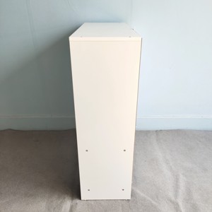 Living Room Furniture BOOKSHELF 3 Tier <strong>Low</strong> <strong>Bookcase</strong>, White Wooden Shelving Display Storage Unit Office - Product Image 3