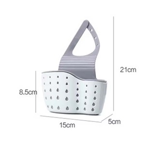 <span class=keywords><strong>Support</strong></span> <span class=keywords><strong>d</strong></span>'évier de cuisine en plastique réglable Double panier de vidange suspendu étagère éponge à savon organisateur <span class=keywords><strong>support</strong></span> de robinet de salle de bain - Product Image 6