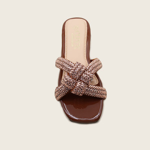Sandalias de Moda para Mujer al <span class=keywords><strong>por</strong></span> Mayor, Diseño Moderno, Punta Abierta, Brillantes con Pedrería, Antideslizantes, Planas para Exteriores - Product Image 5