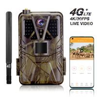 Camouflage de jardin 4G APP Télécommande Caméra de chasse 36MP 4K/30FPS HC-910Pro Live Stream Wildlife Trail Cameras For Hunting