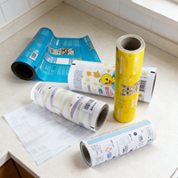 Rouleau de film plastique flexible brillant laminé thermoscellable YSH pour emballage de sachets et pochettes pour fournisseurs d'aliments pour animaux de compagnie
