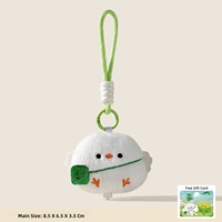Porte-clés en peluche Kawaii en forme d'oiseau de dessin animé, écologique et doux, breloque créative pour sac à dos, cadeau idéal pour le Poisson d'avril