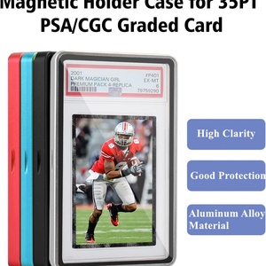 Custom Metal Magnet Protective Case Graded <b>Card</b> Slab <b>Protector</b> for 35PT Graded <b>Card</b> - Product Image 4